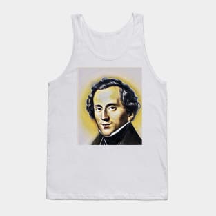 Felix Mendelssohn Yellow Portrait | Felix Mendelssohn Artwork 10 Tank Top